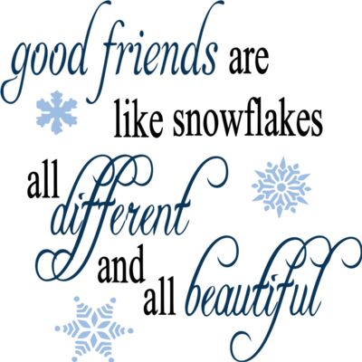 Good Friends Snowflakes Thumbnail