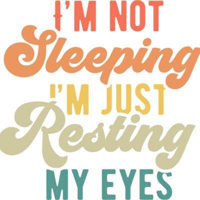 Im not sleeping SVG Thumbnail